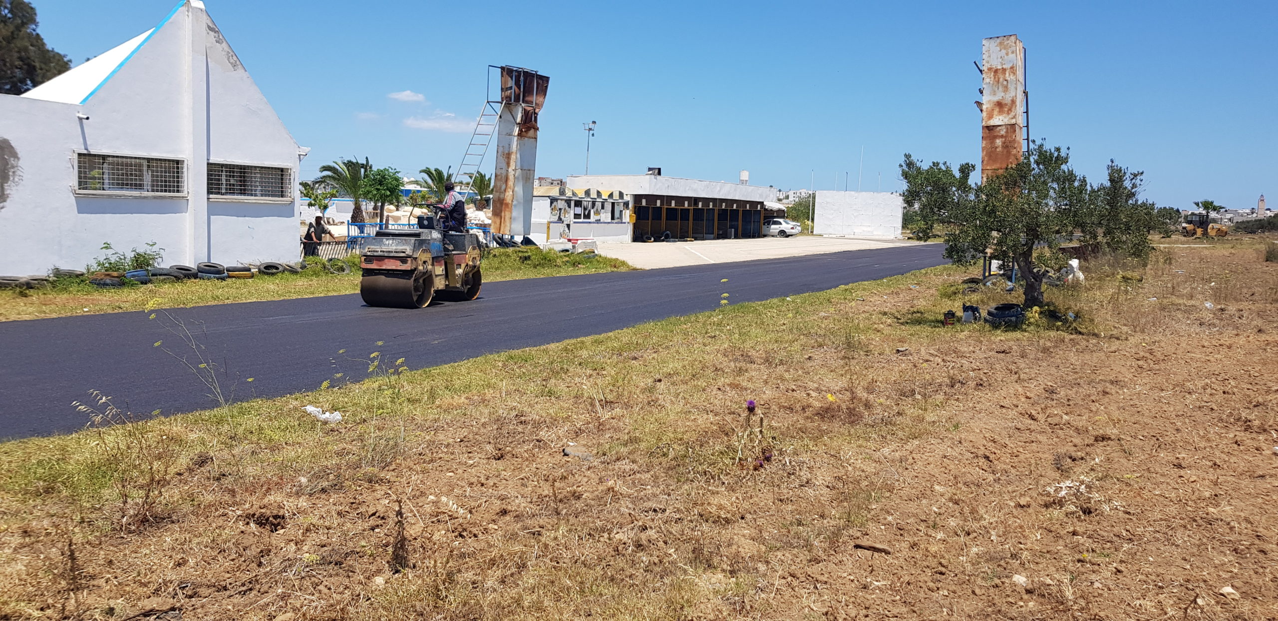 Revêtement de la piste de Karting Hergla, 8 juin 2021